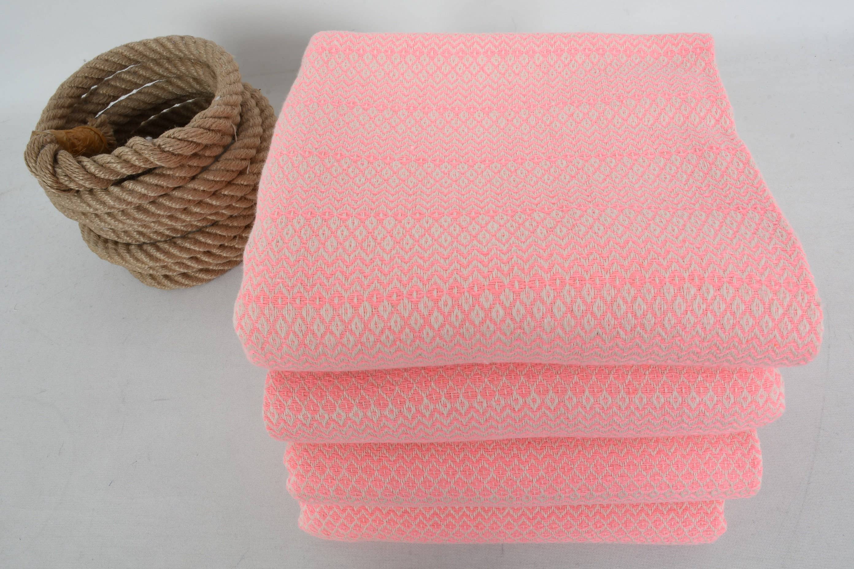 Pink Chevron Bath Towel
