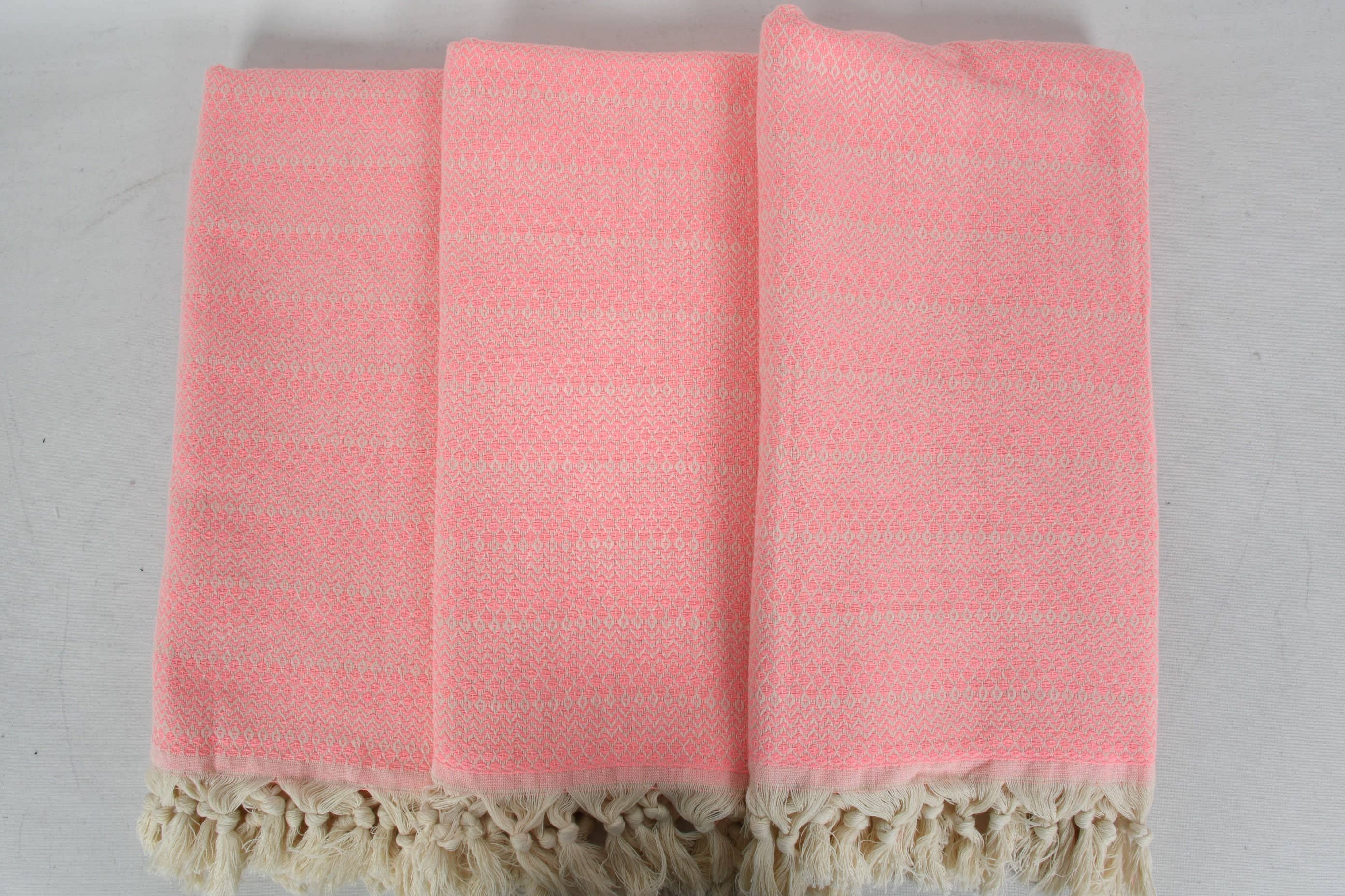 Pink Chevron Bath Towel
