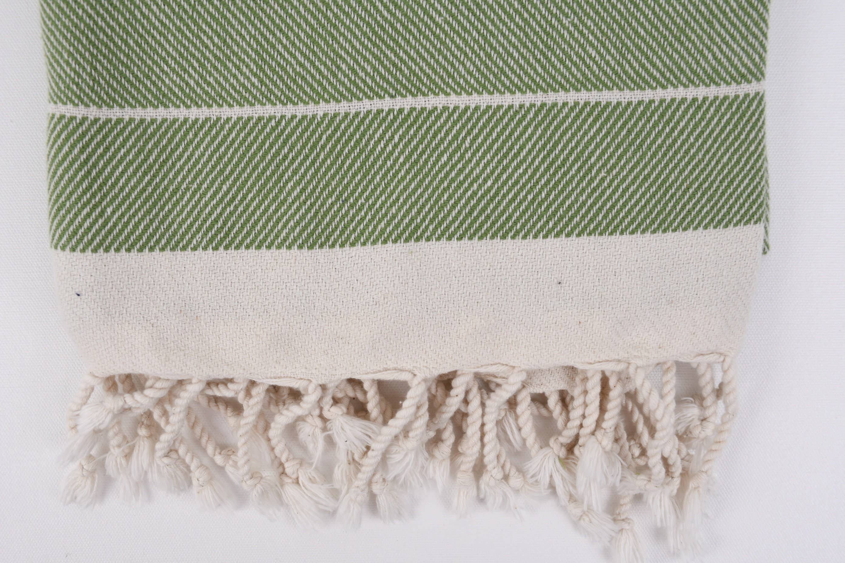 Smooth Green Turkish Beach Towel