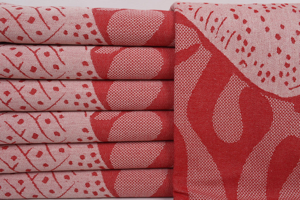 Red Whale Beach Towel
