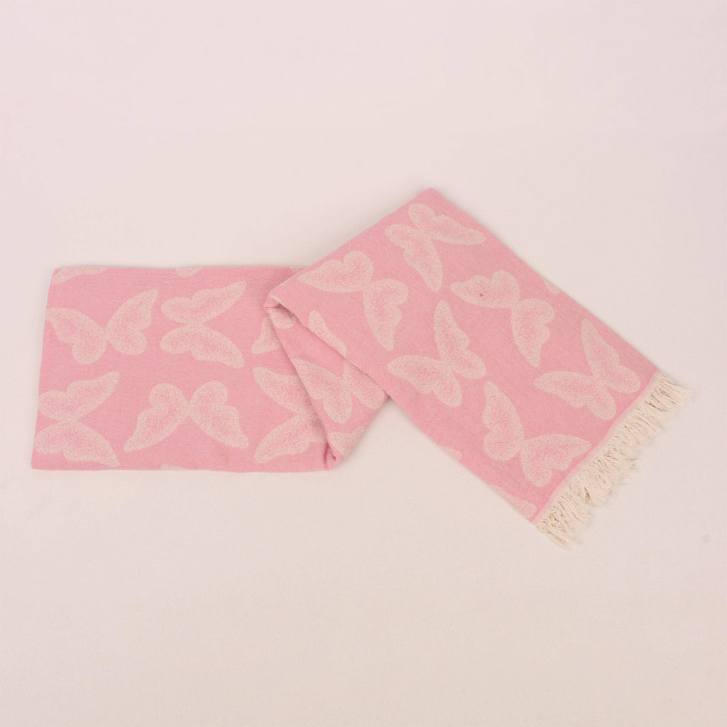 Blush pink Butterfly Beach Towel