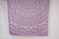 Purple Circle Print Beach Towel
