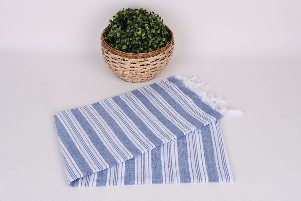 Navy Blue Home & Spa Towel (Thinner than Beach)