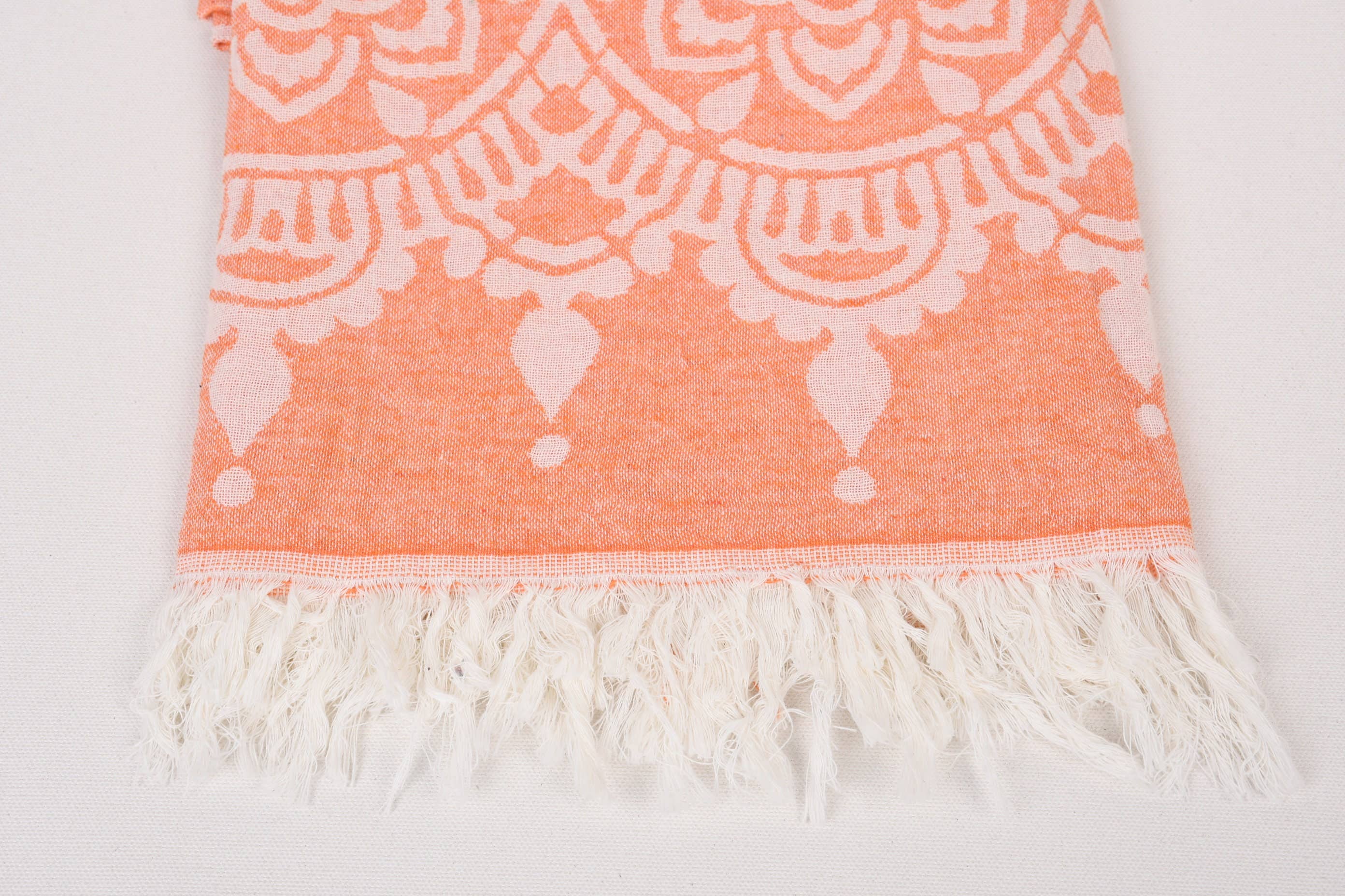 BoHo orange Beach Towel