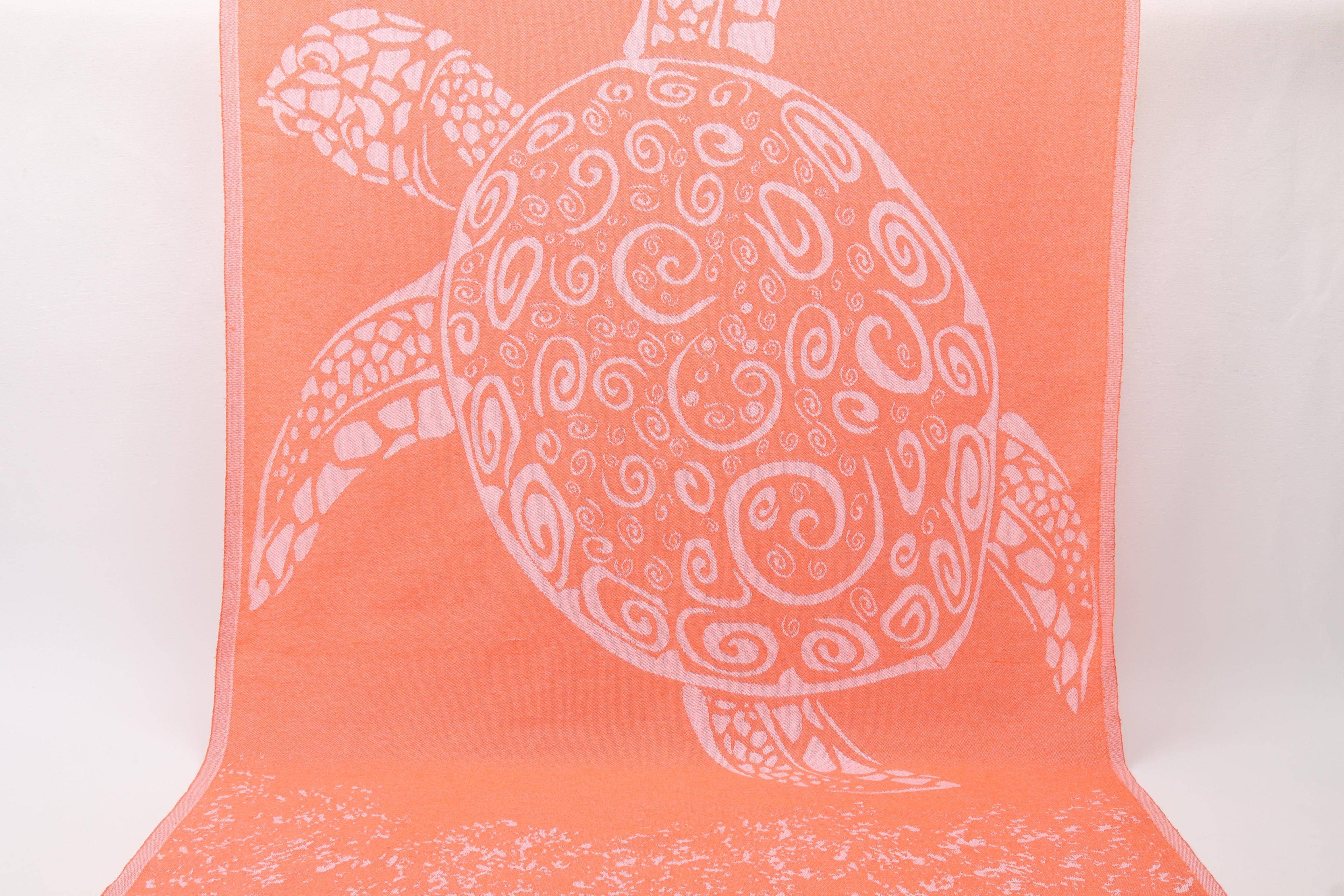 Sea Turtle Orange / Beach Towel