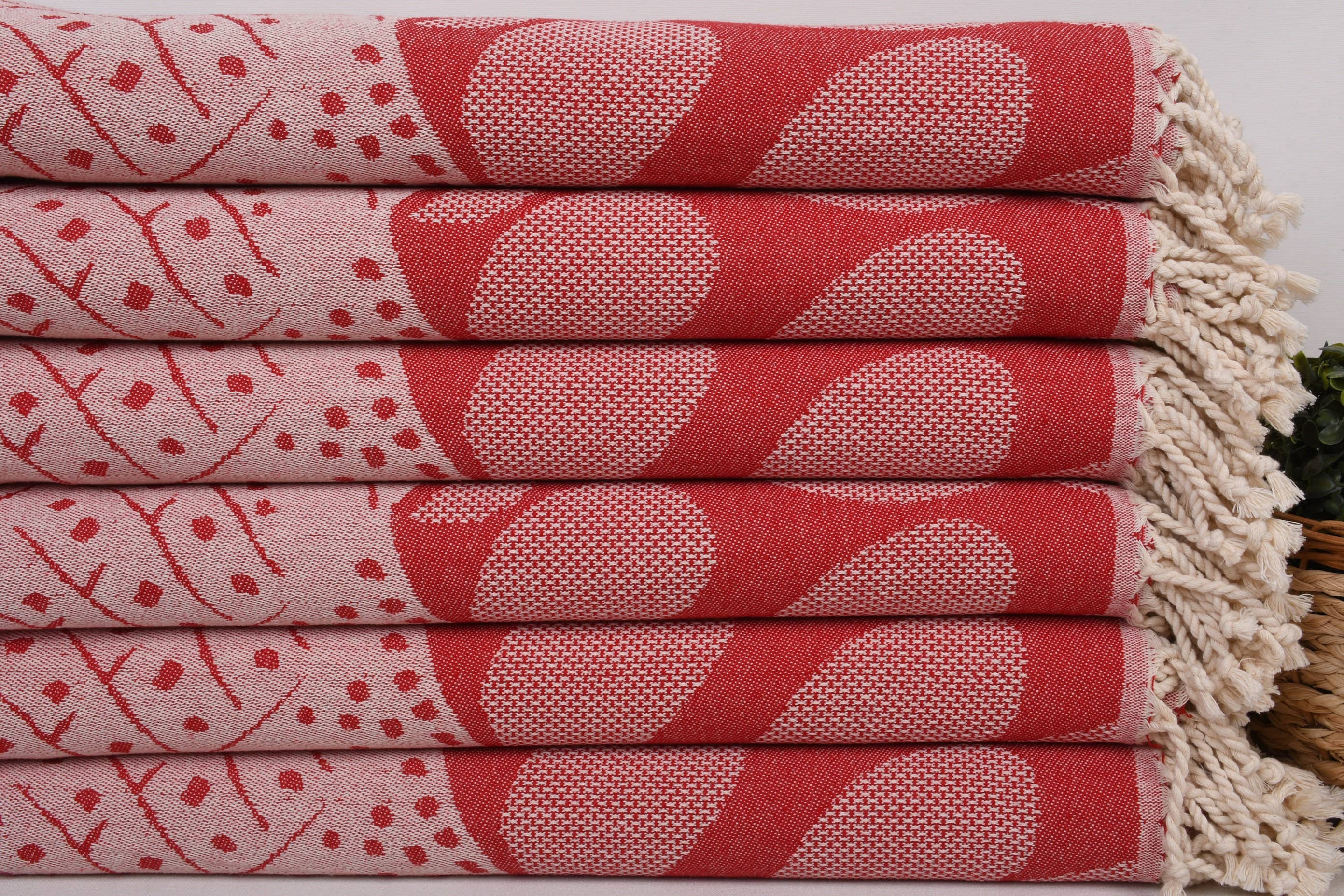 Red Whale Beach Towel