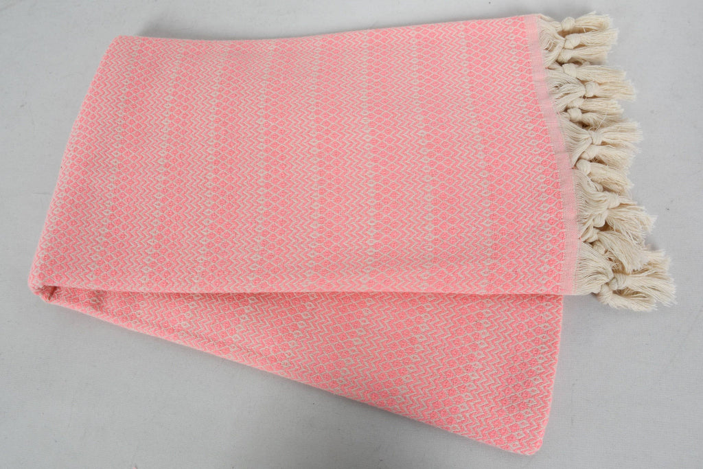 Pink Chevron Bath Towel