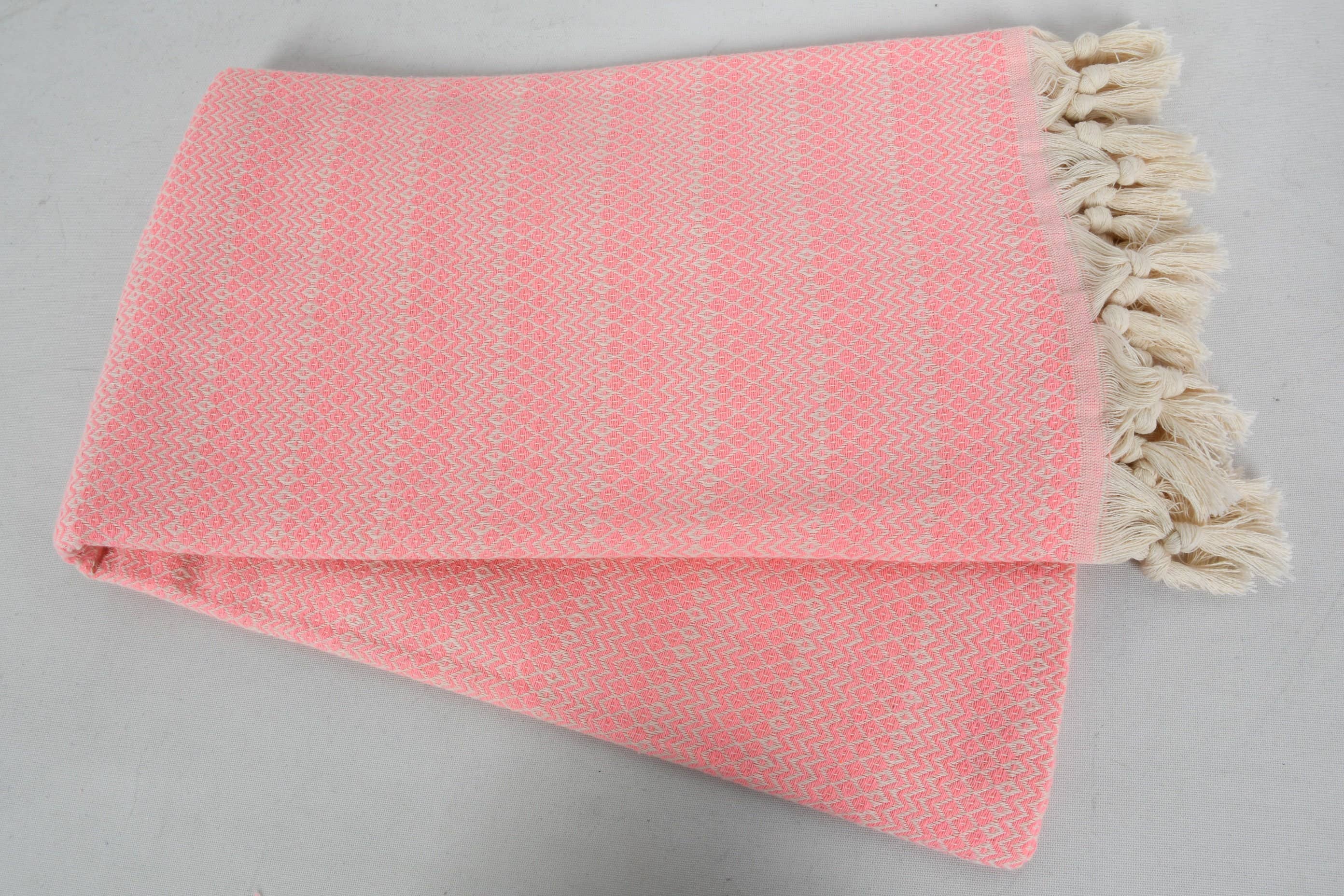Pink Chevron Bath Towel