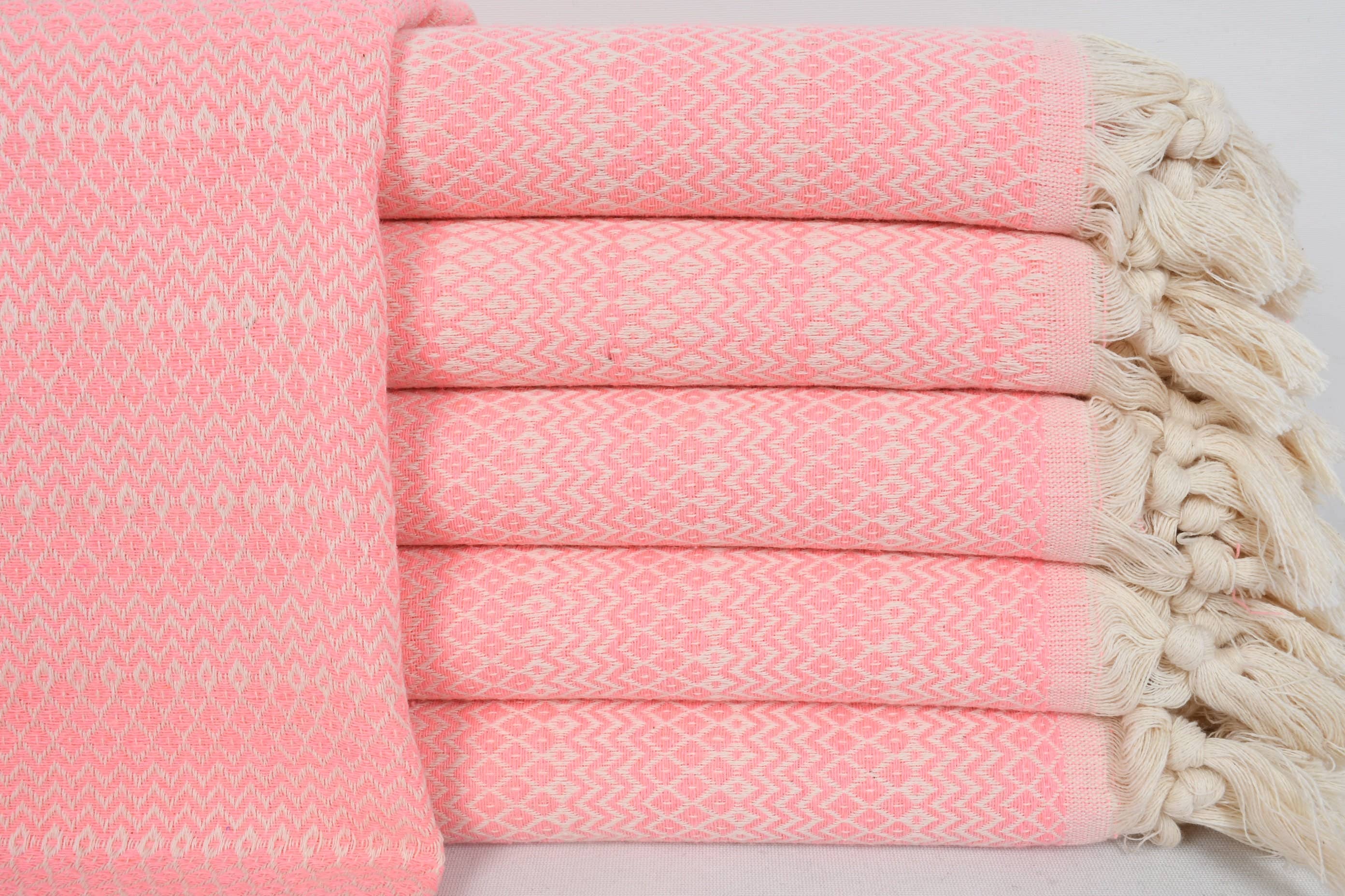 Pink Chevron Bath Towel