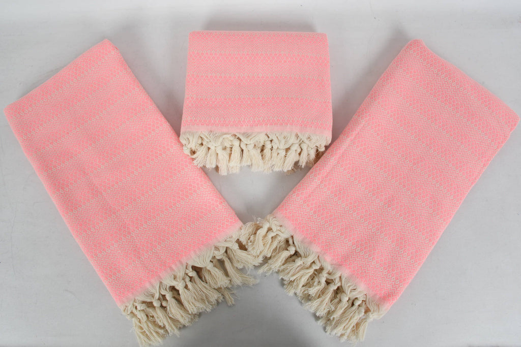 Pink Chevron Bath Towel