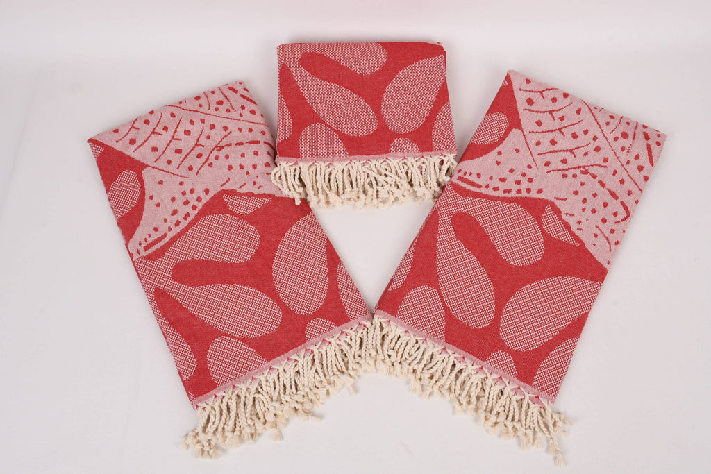 Red Whale Beach Towel