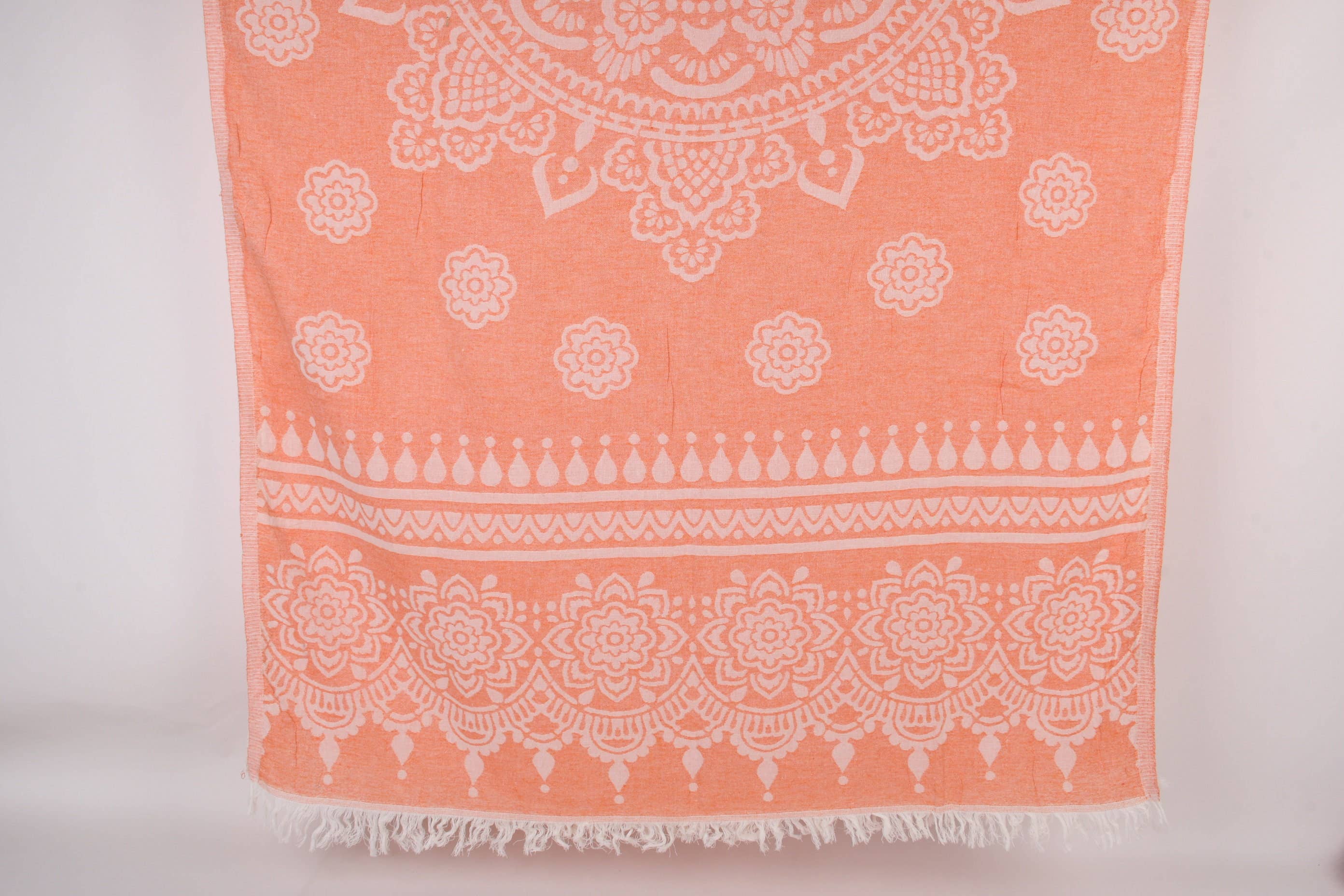 BoHo orange Beach Towel
